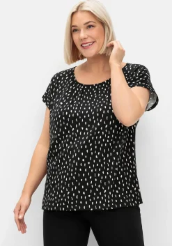 Shirt mit Minimal-Alloverdruck<sheego Clearance
