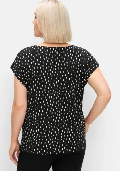 Shirt mit Minimal-Alloverdruck<sheego Clearance
