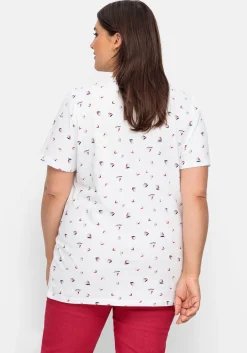 Shirt mit Minimal-Alloverprint<sheego Discount