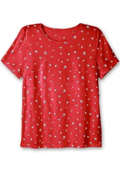 Shirt mit Minimal-Alloverprint<sheego Clearance