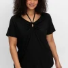 Shirt mit Neckholder-Bindeband<sheego by Joe Browns Discount