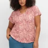 Shirt mit Paisleyprint und Gummizugbund<sheego Fashion