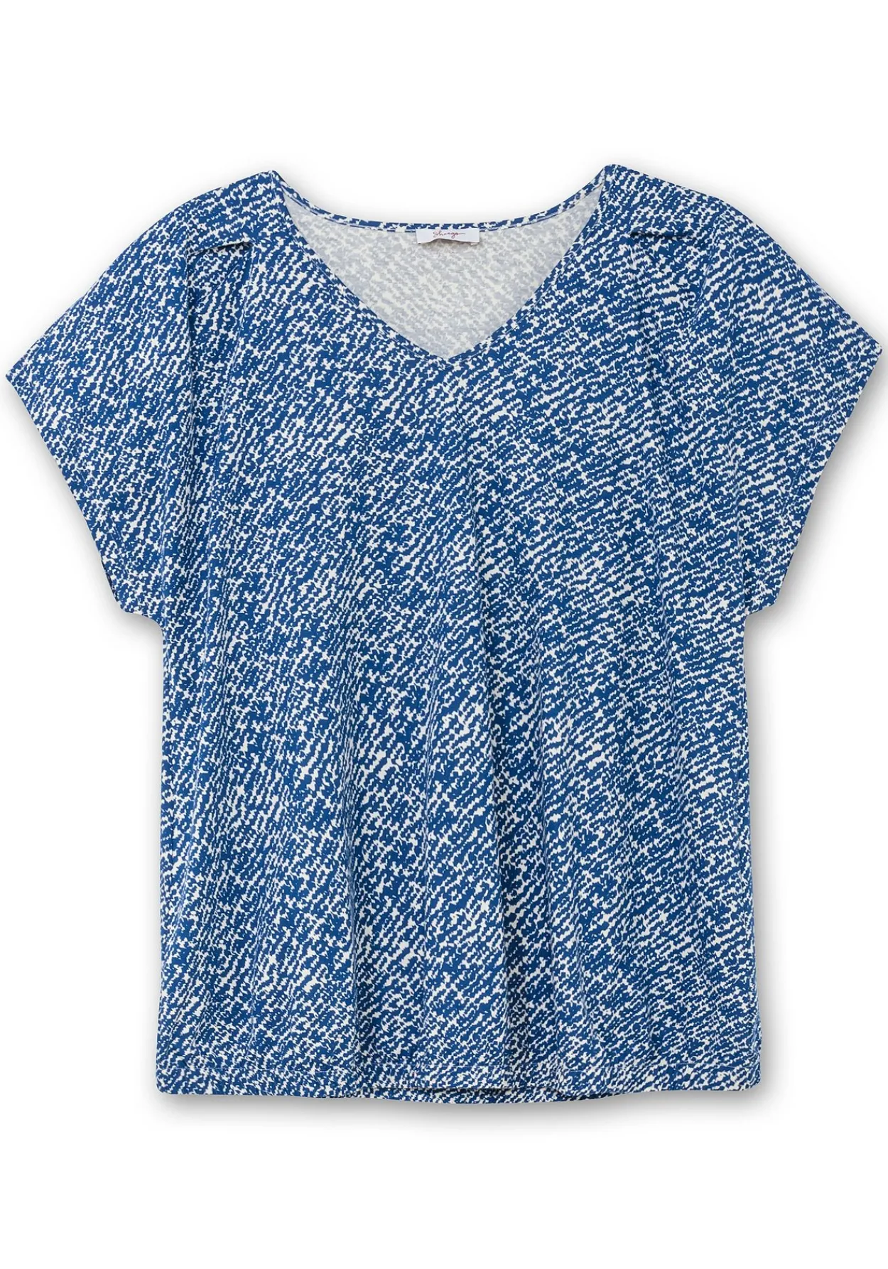 Shirt mit Ärmel-Schlitz und Alloverdruck<sheego New