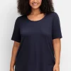 Shirt mit Spitzenborte am Ausschnitt<sheego New