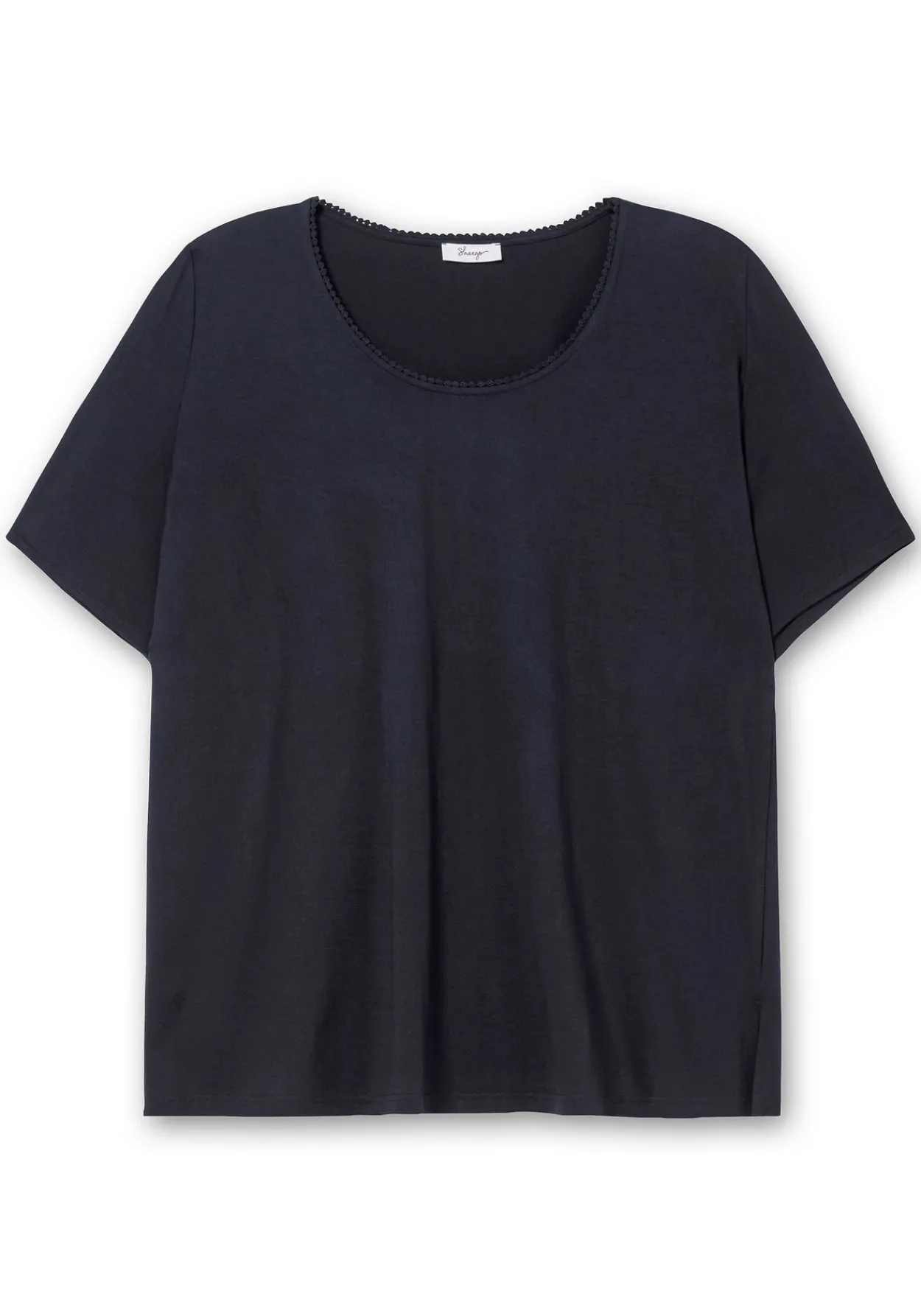 Shirt mit Spitzenborte am Ausschnitt<sheego New