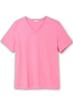 Shirt mit V-Ausschnitt, aus leichtem Jersey<sheego Best