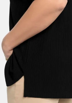 Shirt mit V-Ausschnitt, in Oversized-Form<sheego Discount