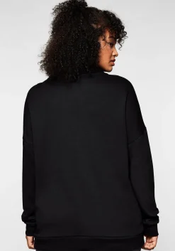 Shirtjacke mit Stehkragen und Bindeband<sheego Fashion