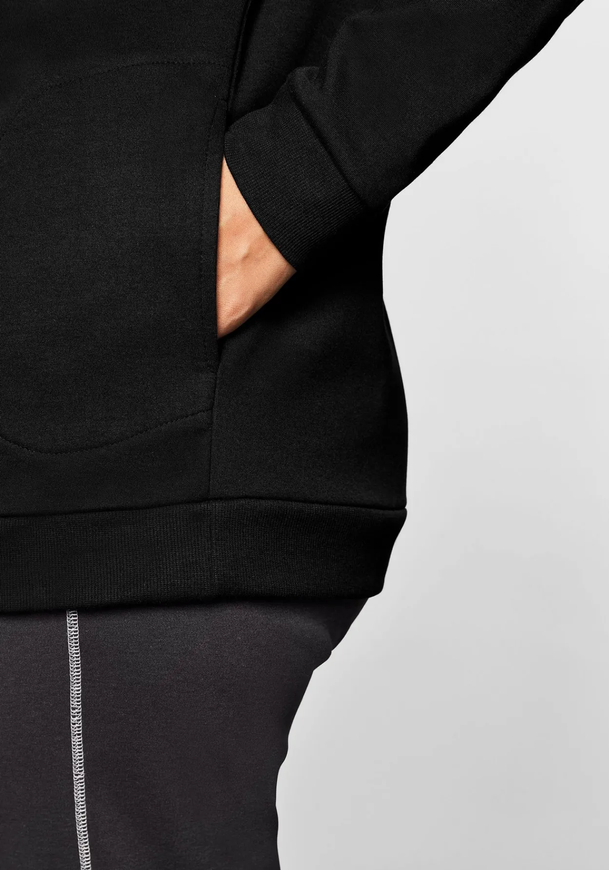 Shirtjacke mit Stehkragen und Bindeband<sheego Fashion