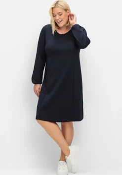 Shirtkleid in schwerer Qualität, mit Raffung hinten<sheego Online