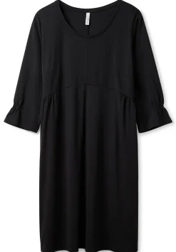 Shirtkleid mit gerafften 3/4-Ärmeln<sheego Fashion