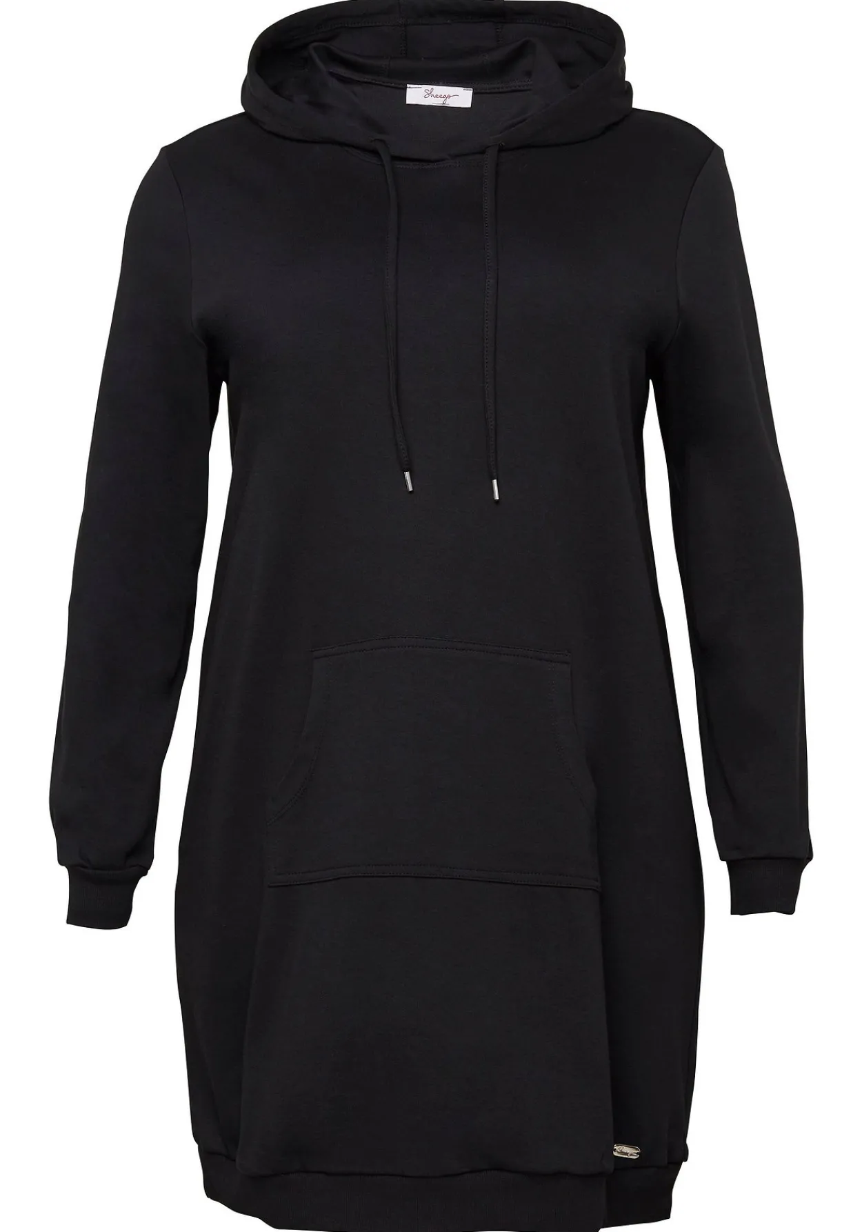 Shirtkleid mit Kapuze und Kängurutasche<sheego Outlet