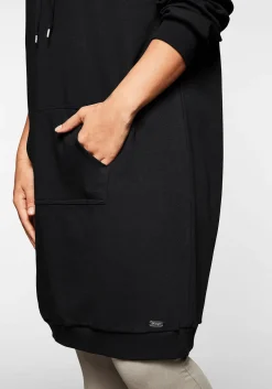 Shirtkleid mit Kapuze und Kängurutasche<sheego Outlet