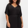 Shirttunika mit Taillen-Bindeband<sheego Discount