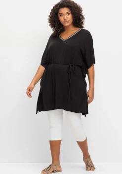 Shirttunika mit Taillen-Bindeband<sheego Discount