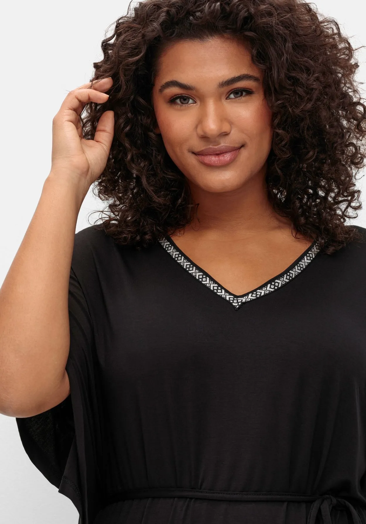 Shirttunika mit Taillen-Bindeband<sheego Discount