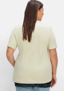 Shirt-Verlängerung mit Spitzenbund<sheego Sale