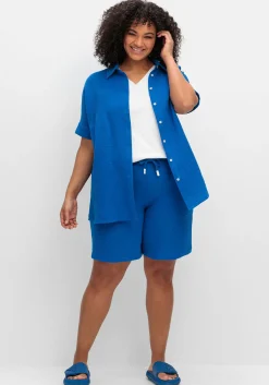 Shorts mit Schlupfbund, aus Musselin<sheego Outlet