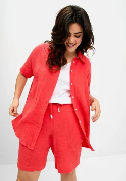 Shorts mit Schlupfbund, aus Musselin<sheego Discount