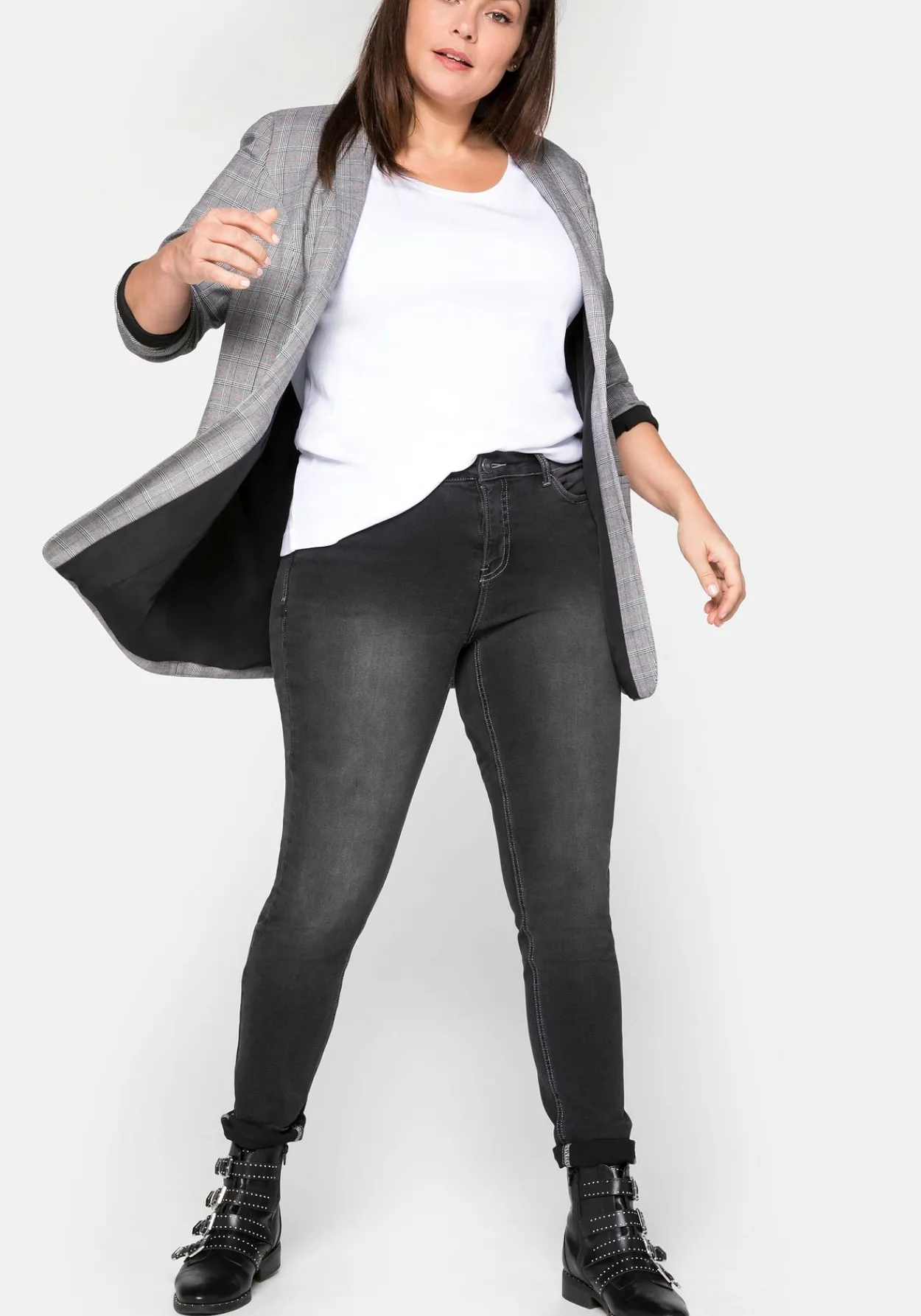 Skinny Power-Stretch-Jeans in 5-Pocket-Form<sheego Best