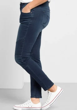 Skinny Power-Stretch-Jeans im Biker-Look<sheego Best