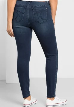 Skinny Power-Stretch-Jeans im Biker-Look<sheego Best