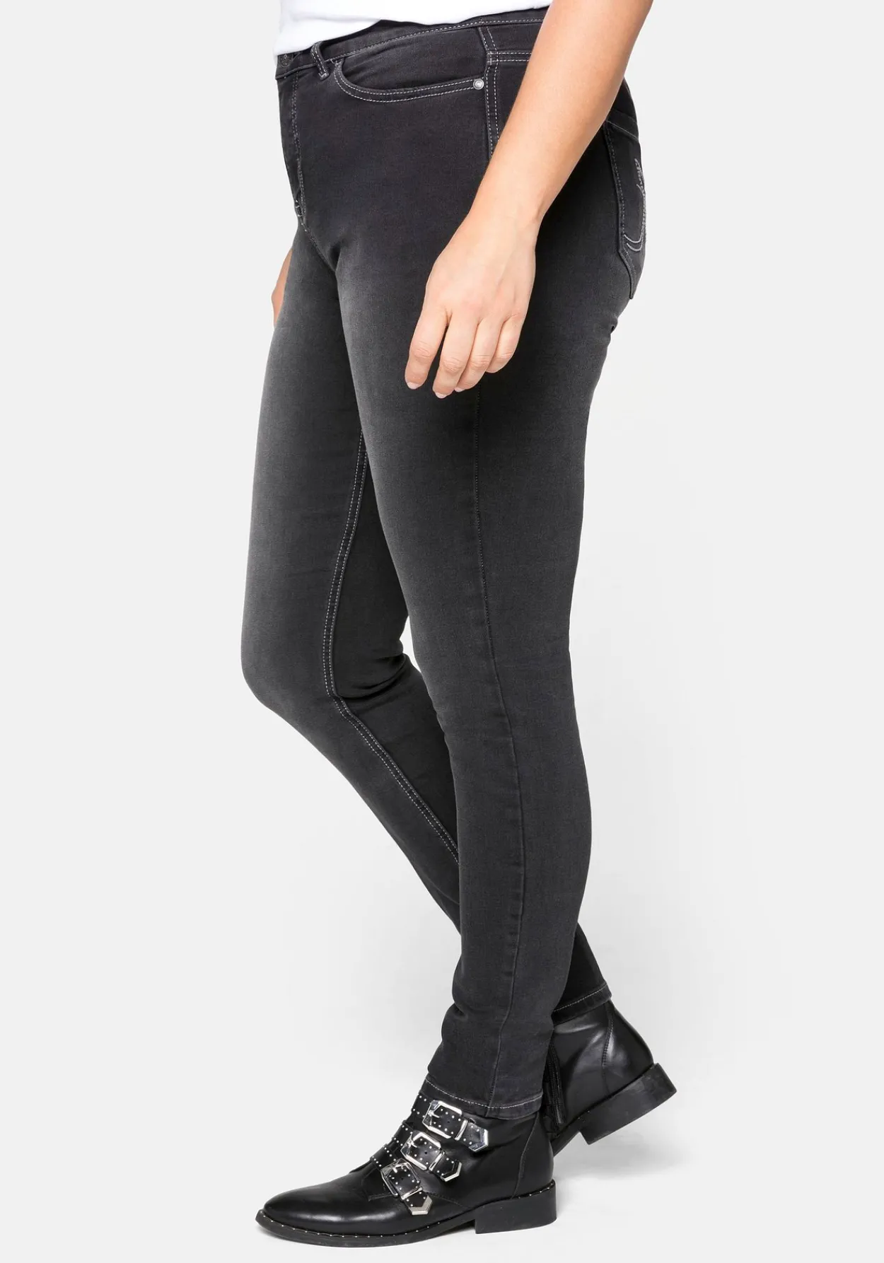 Skinny Power-Stretch-Jeans in 5-Pocket-Form<sheego Best