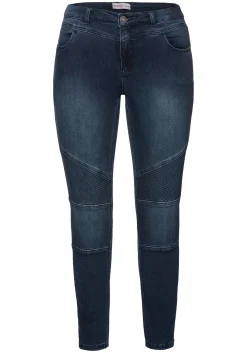 Skinny Power-Stretch-Jeans im Biker-Look<sheego Best