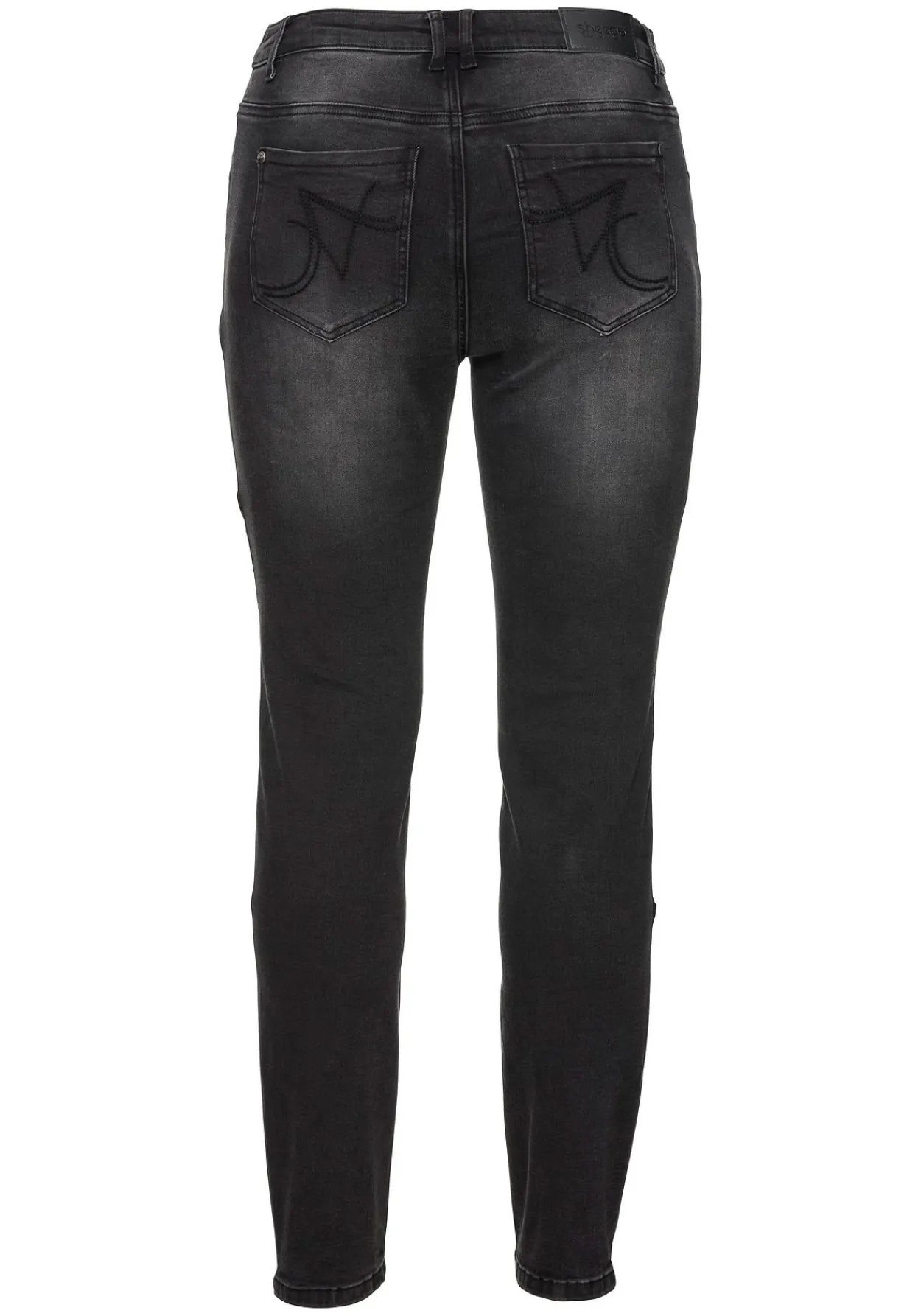 Skinny Power-Stretch-Jeans im Biker-Look<sheego Clearance