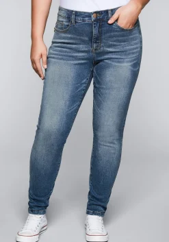 Skinny Stretch-Jeans mit Bodyforming-Effekt<sheego Discount