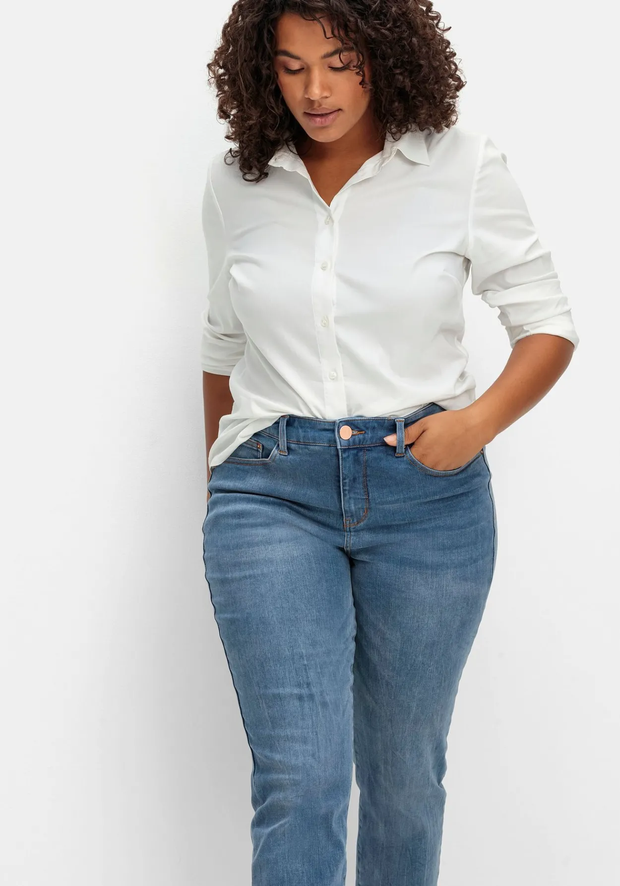 Skinny Stretch-Jeans mit Bodyforming-Effekt<sheego New