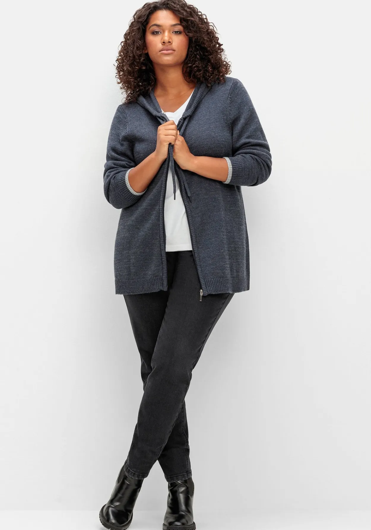 Skinny Thermojeans mit Schlupfbund, innen angeraut<sheego Online