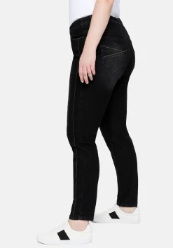 Slim Jeans mit vorverlegter Teilungsnaht<sheego Outlet