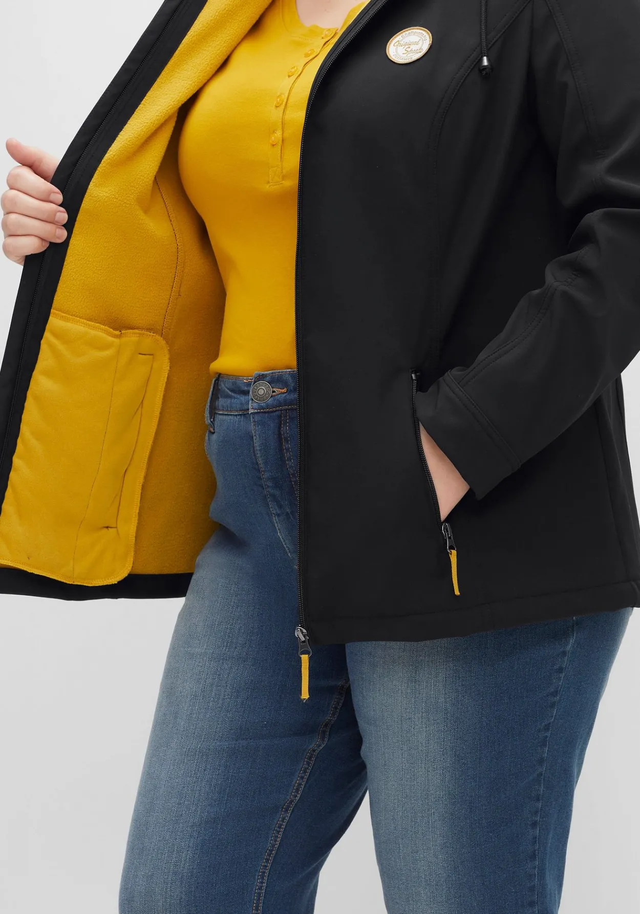 Softshell-Jacke mit Fleece-Innenseite<sheego New
