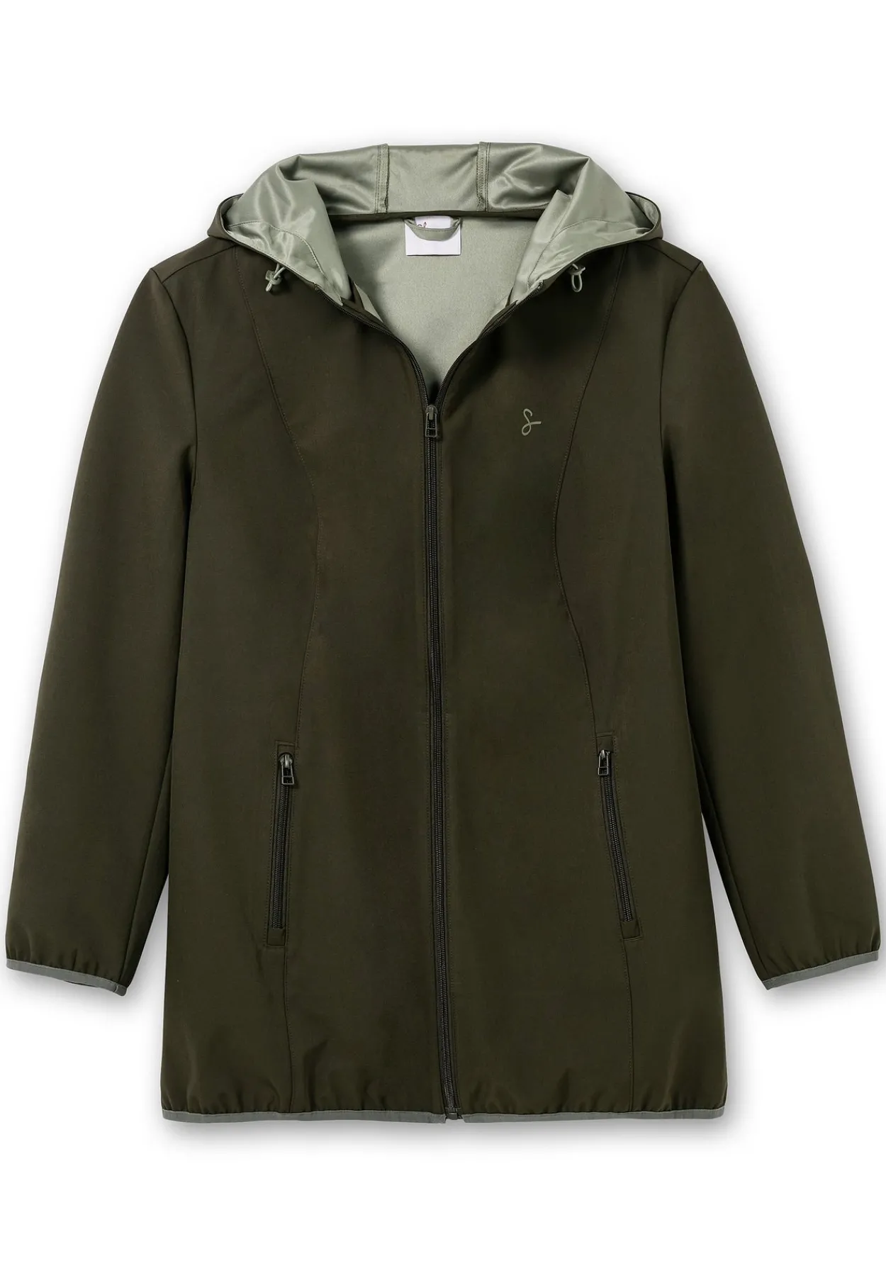 Softshelljacke mit Kapuze und Kontrastdetails<sheego Sale