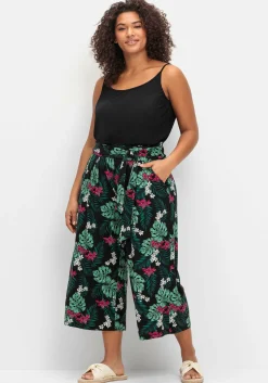 Sommerhose mit tropischem Print, in Culotte-Form<sheego Sale