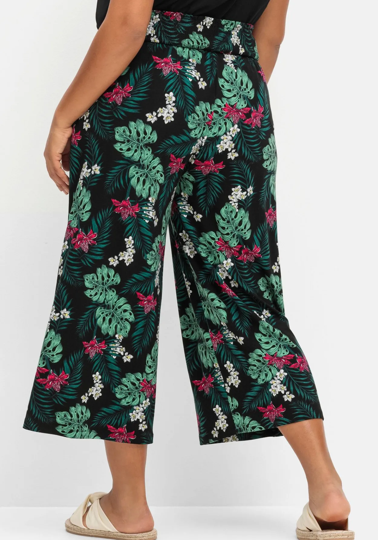Sommerhose mit tropischem Print, in Culotte-Form<sheego Sale