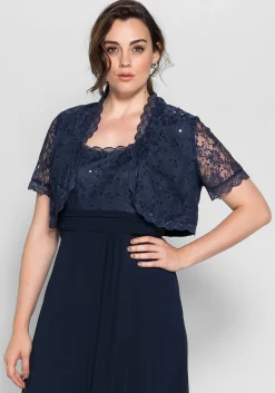 Spitzenbolero mit Pailletten<sheego Discount