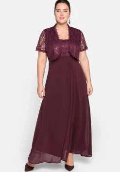 Spitzenbolero mit Pailletten<sheego New