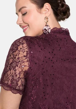 Spitzenbolero mit Pailletten<sheego New