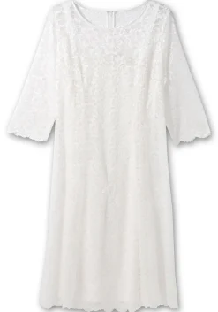 Spitzenkleid mit Wellensaum; knielang<sheego Best