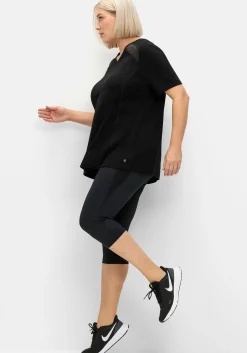 Sportleggings in Caprilänge, aus Funktionsmaterial<sheego Online
