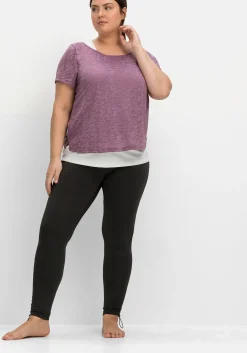 Sportleggings mit Shaping-Effekt, Saum mit Stopper<sheego Best