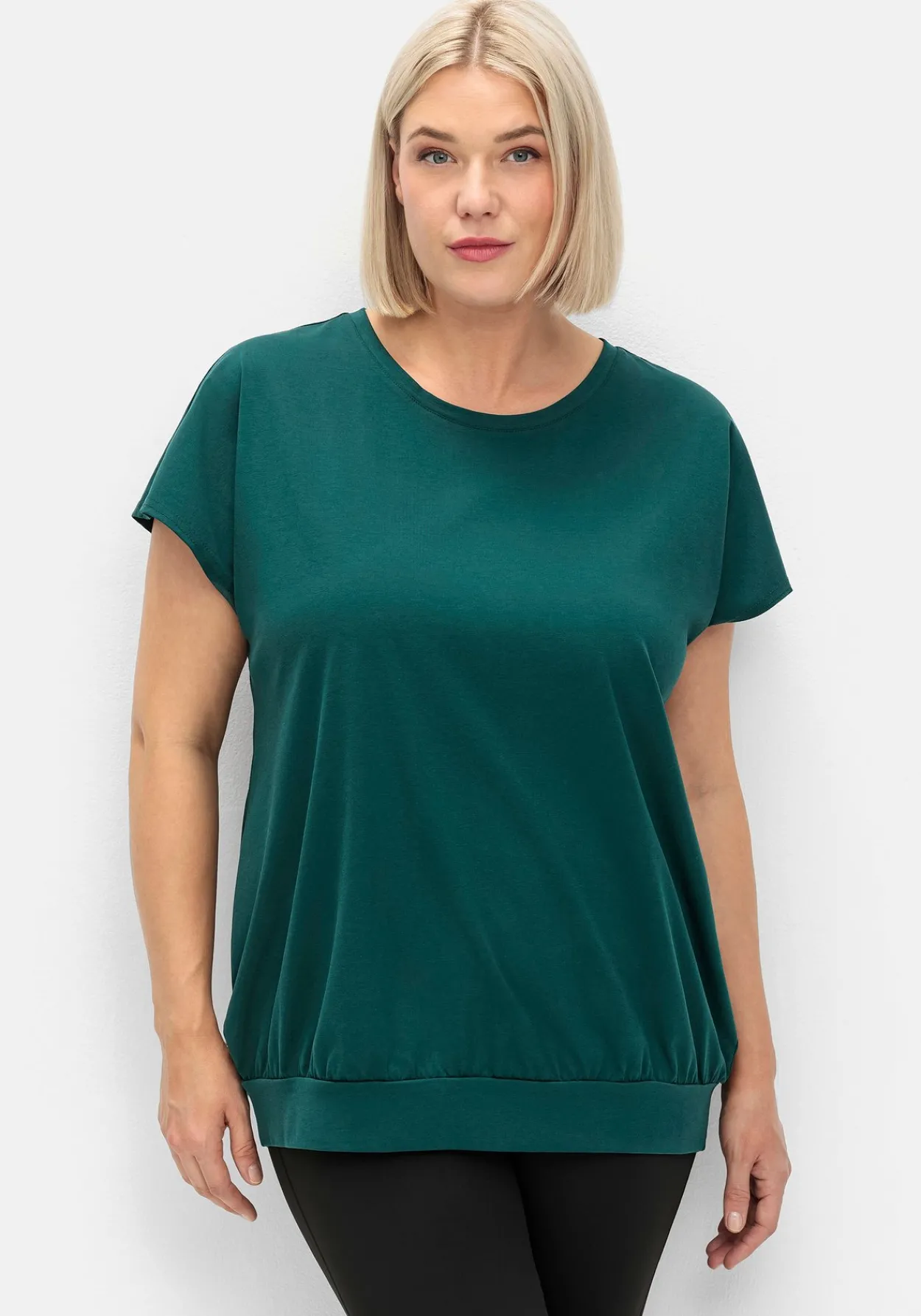 Sportshirt mit breitem Bund und Cut-out hinten<sheego Sale