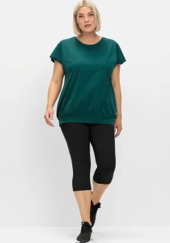 Sportshirt mit breitem Bund und Cut-out hinten<sheego Sale