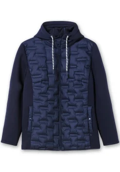 Steppjacke im Materialmix, mit Kapuze<sheego Best