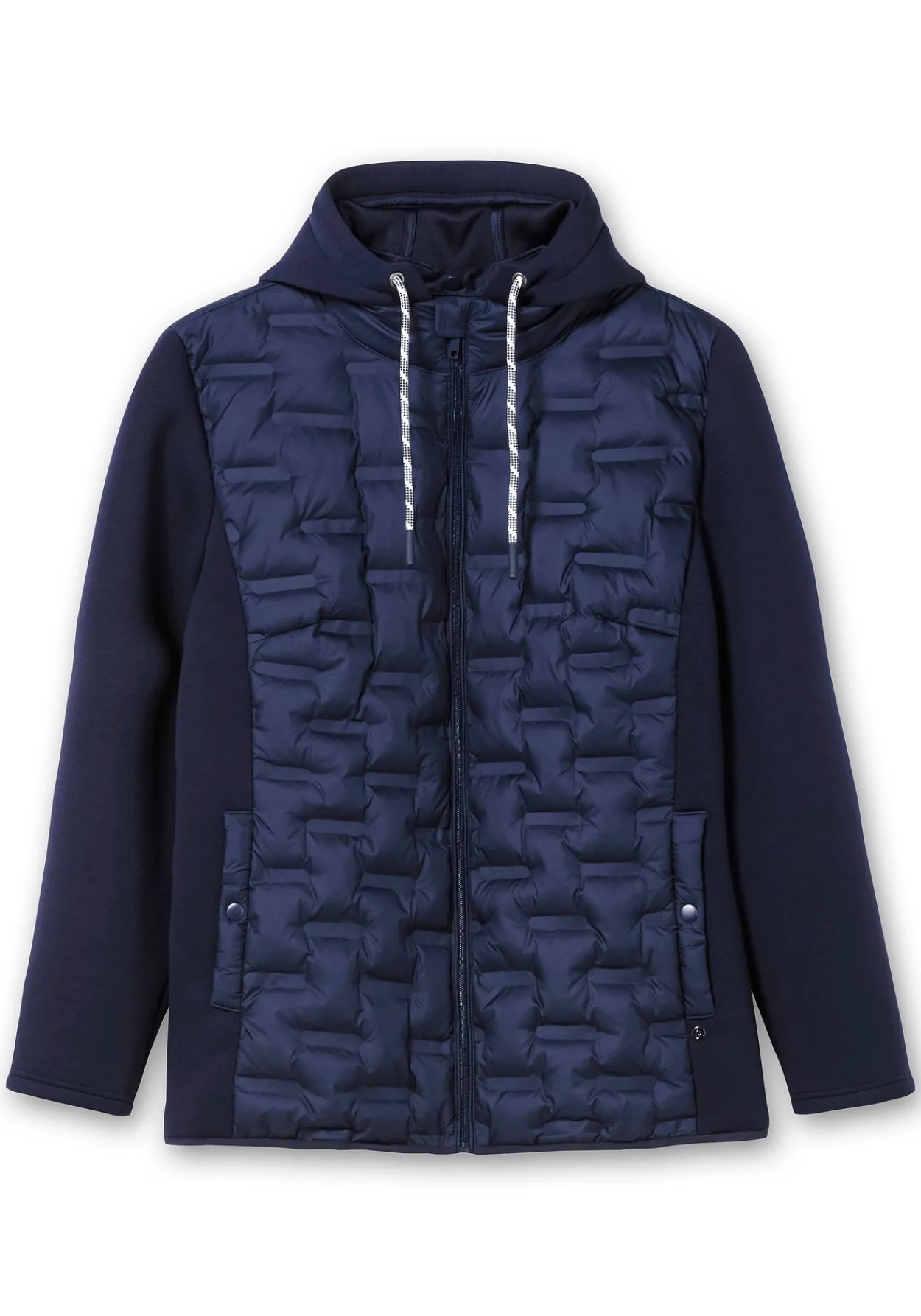 Steppjacke im Materialmix, mit Kapuze<sheego Best