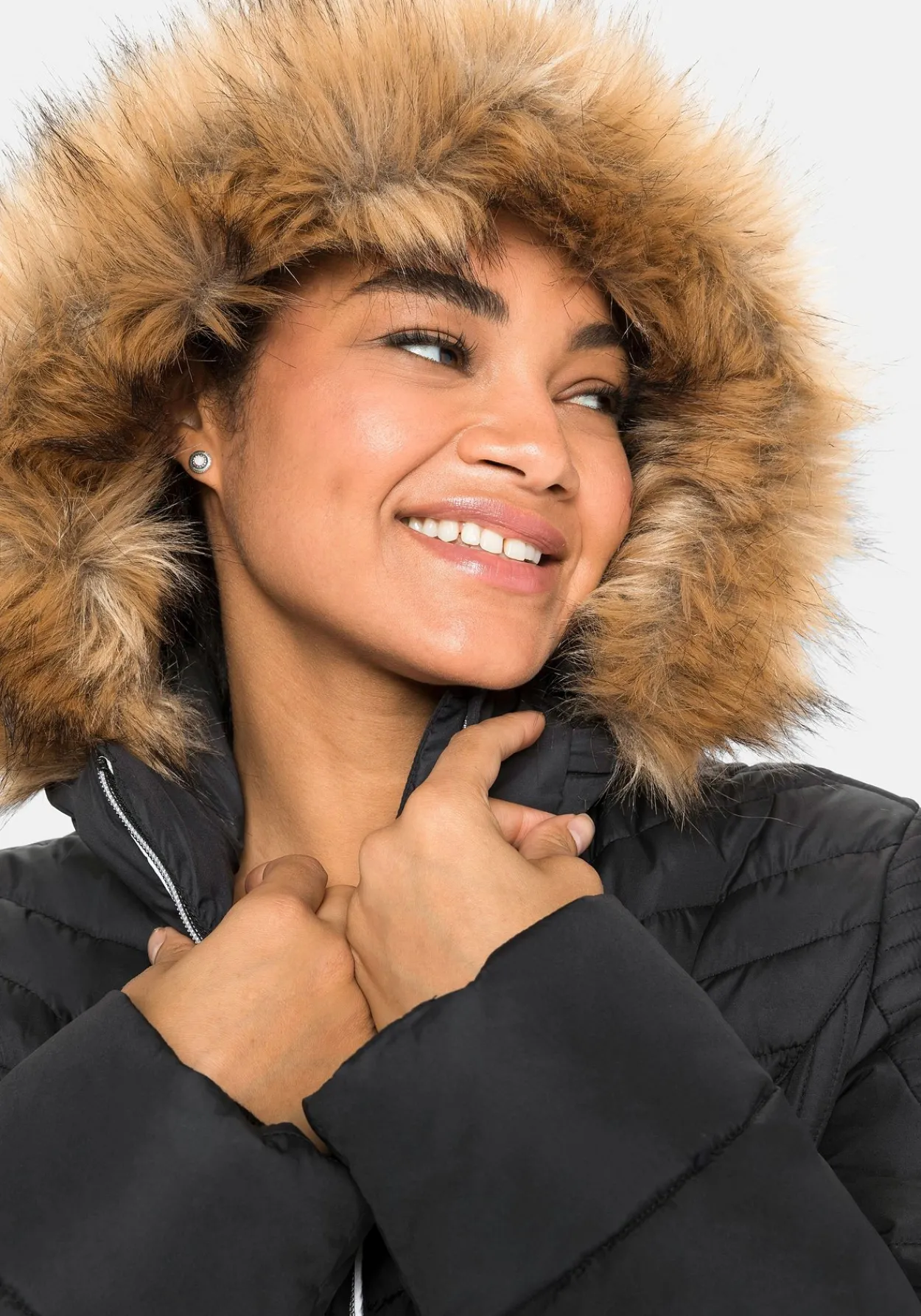 Steppjacke mit abnehmbarer Kapuze<sheego Sale
