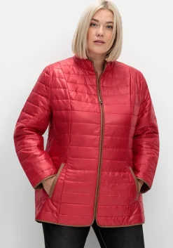 Steppjacke mit Stehkragen und Kontrastdetails<sheego Best
