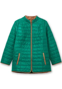 Steppjacke mit Stehkragen und Kontrastdetails<sheego Fashion